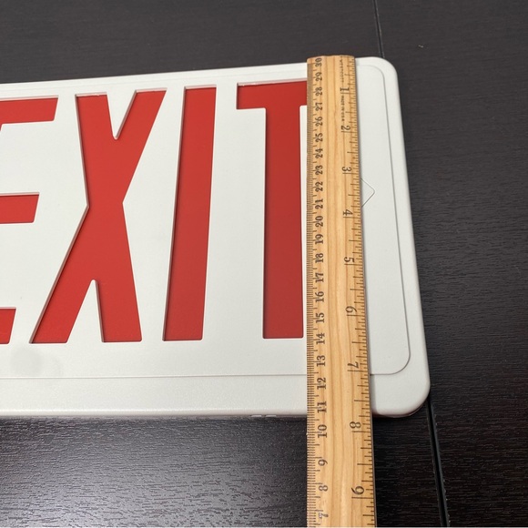 NEW Red LED Exit Sign 12x7.5” Emergency Light Cover Only - Picture 4 of 5